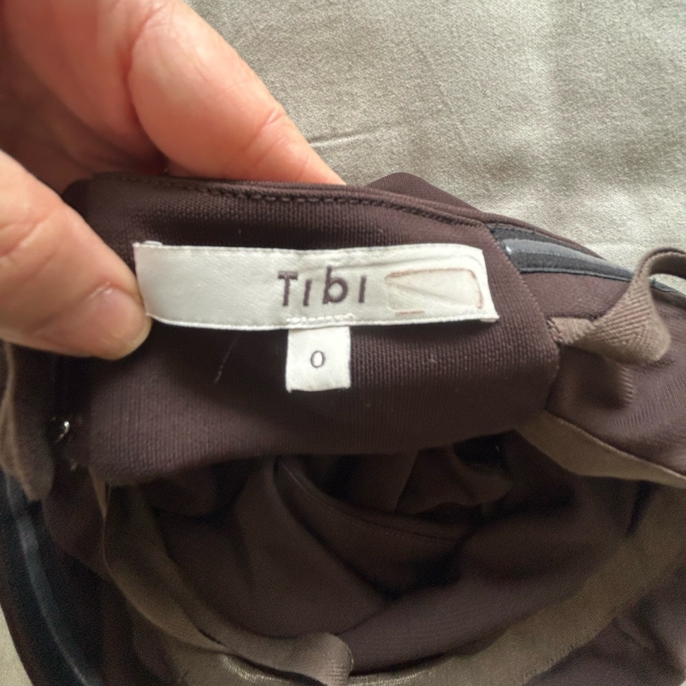 Tibi Harlow Jersey Strapless Midi Dress Brown Size 0 - Picture 8 of 10